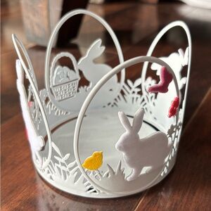 Bath & Body Works White Easter Bunny Candle Holder NWT